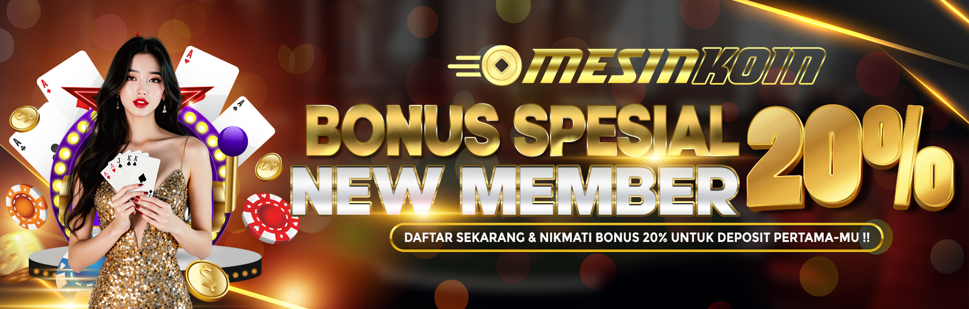 BONUS NEW MEMBER 20% 