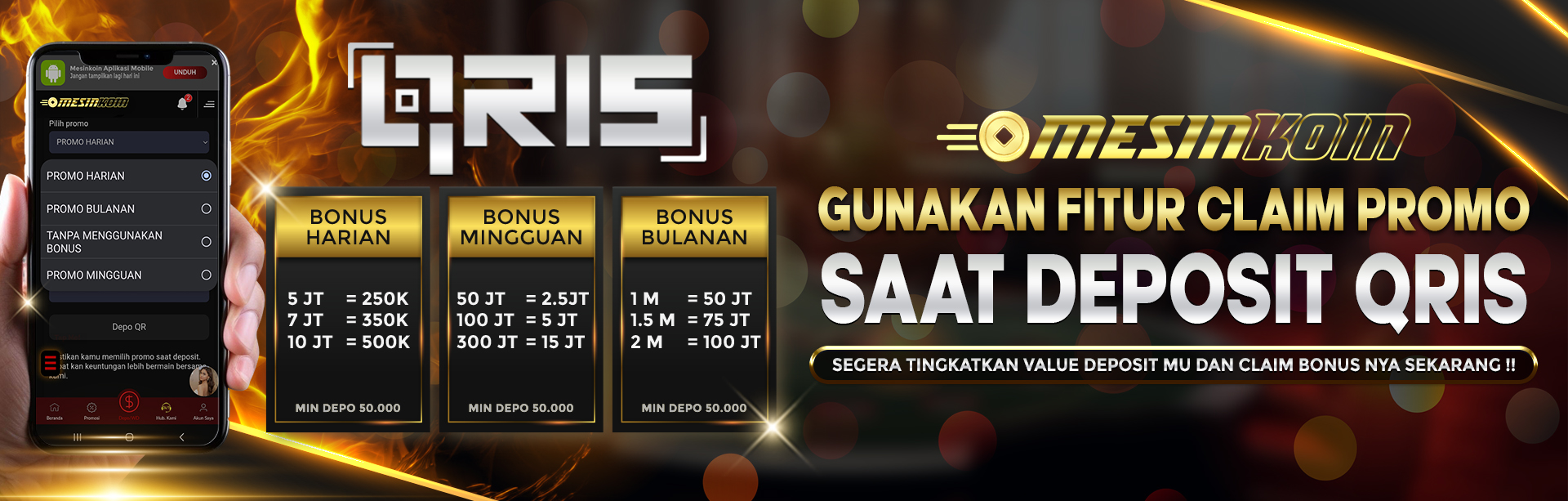PROMO DEPOSIT QRIS HARIAN HINGGA BULANAN